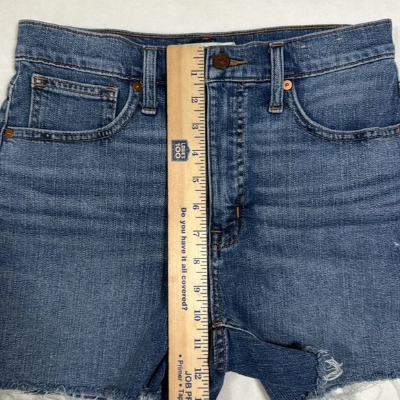 Madewell High Rise Blue Denim Shorts- Size 26 - Picture 8 of 11